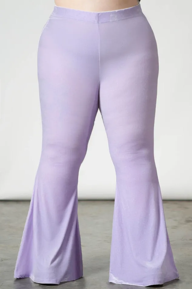 Killstar Going Out Women Moondance Bell Bottoms PASTEL LILAC