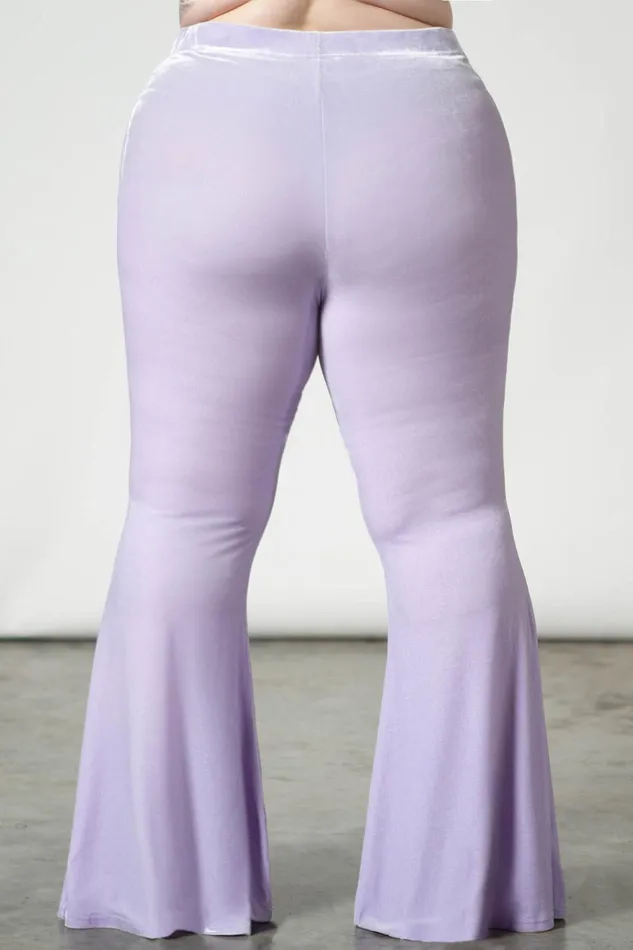 Killstar Going Out Women Moondance Bell Bottoms PASTEL LILAC