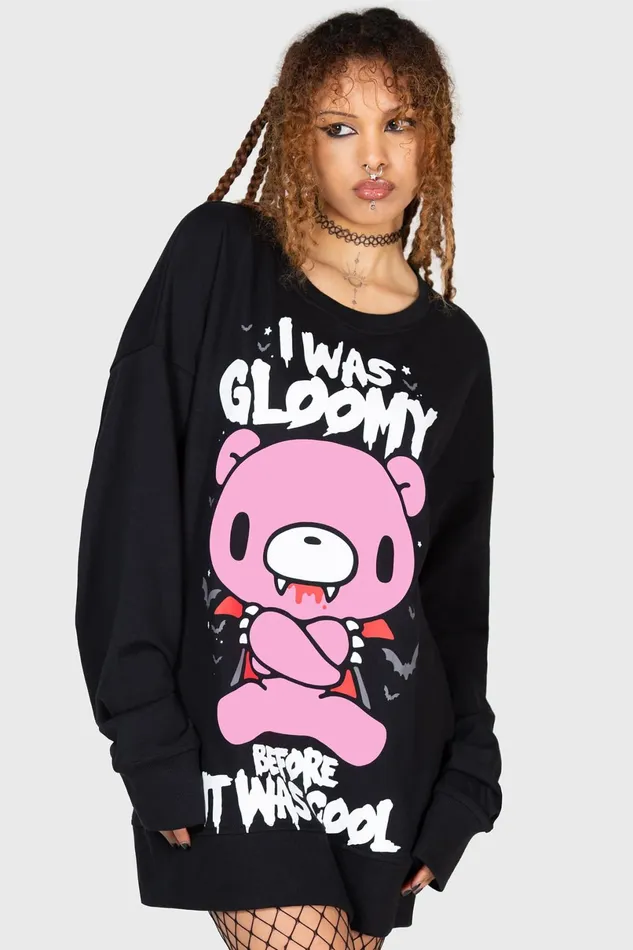 Killstar Graphic Tops Men I Was Gloomy Sweatshirt