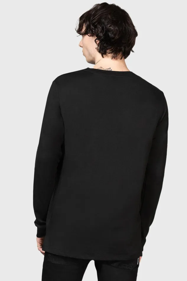 Killstar Graphic Tops Men Infernal Ashes Long Sleeve Top
