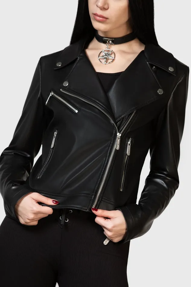 Killstar Jackets and Coats Women Night Wrath Biker Jacket