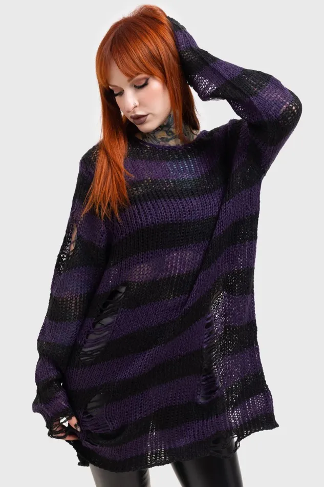 Killstar Knitwear Men Graph Knit Sweater