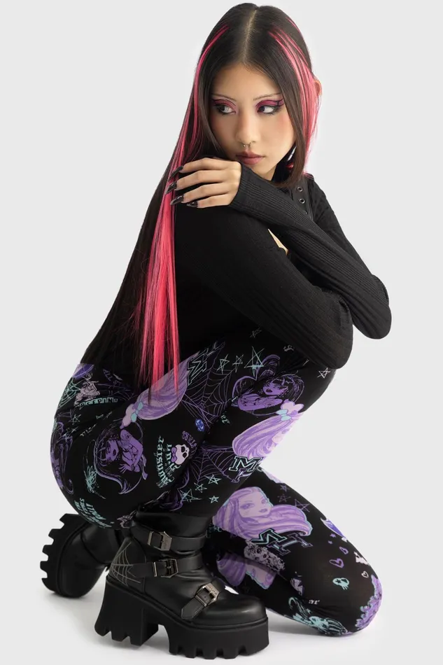 Killstar Leggings Women Lets Bolt Leggings