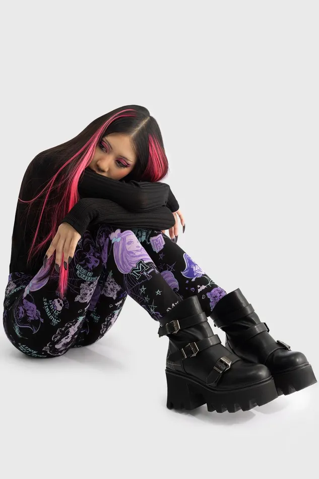 Killstar Leggings Women Lets Bolt Leggings
