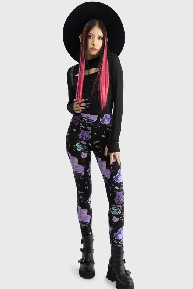 Killstar Leggings Women Lets Bolt Leggings