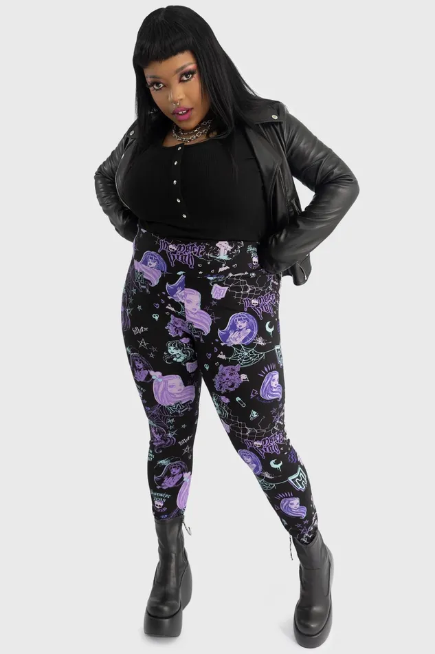 Killstar Leggings Women Lets Bolt Leggings