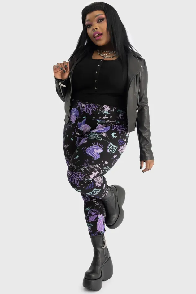 Killstar Leggings Women Lets Bolt Leggings