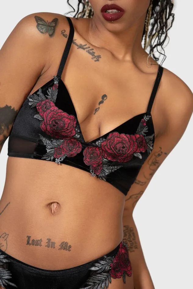 Killstar Lingerie Women Pandora039s Roses Bra