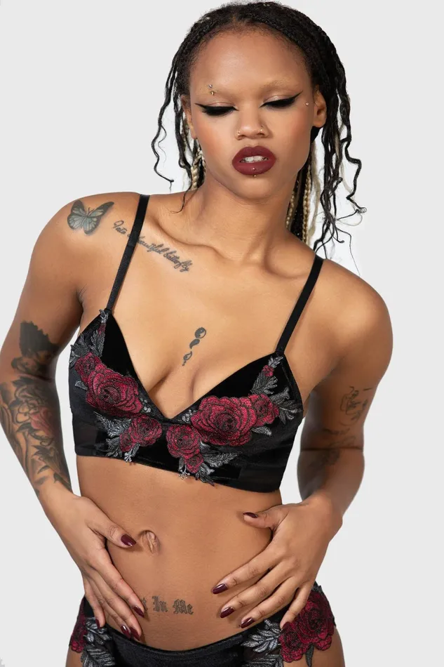 Killstar Lingerie Women Pandora039s Roses Bra