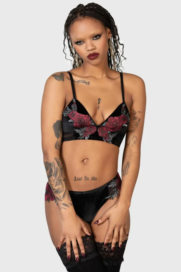 Killstar Lingerie Women Pandora039s Roses Bra