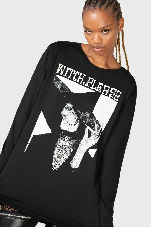 Killstar Long Sleeves Men Wytch Gaze Long Sleeve Top