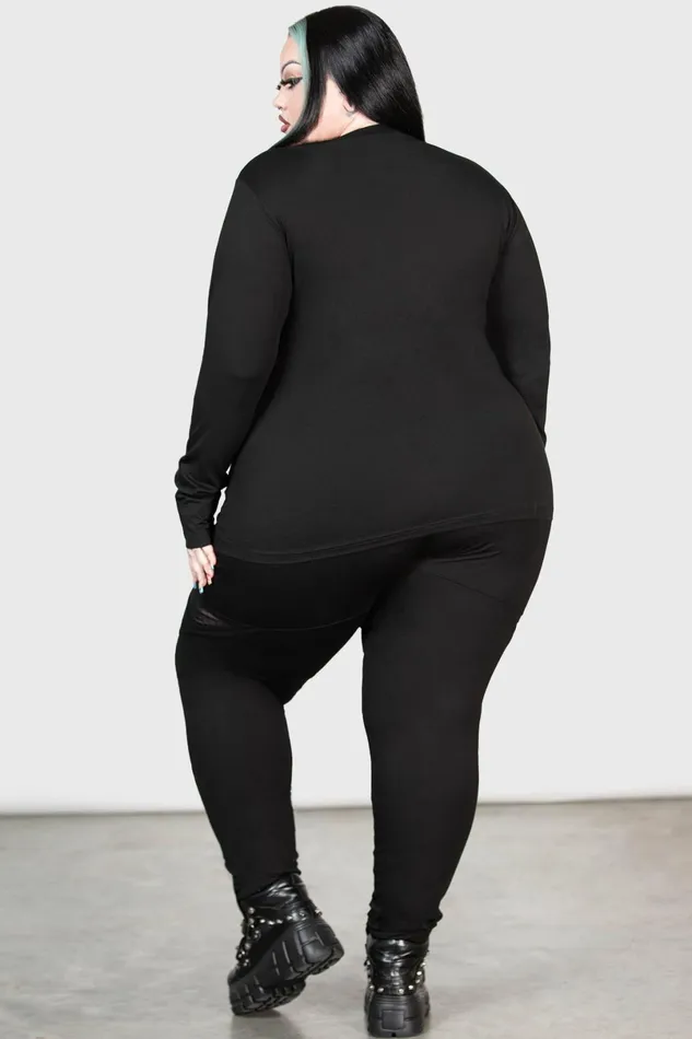 Killstar Long Sleeves Women Blind Mind Long Sleeve Top