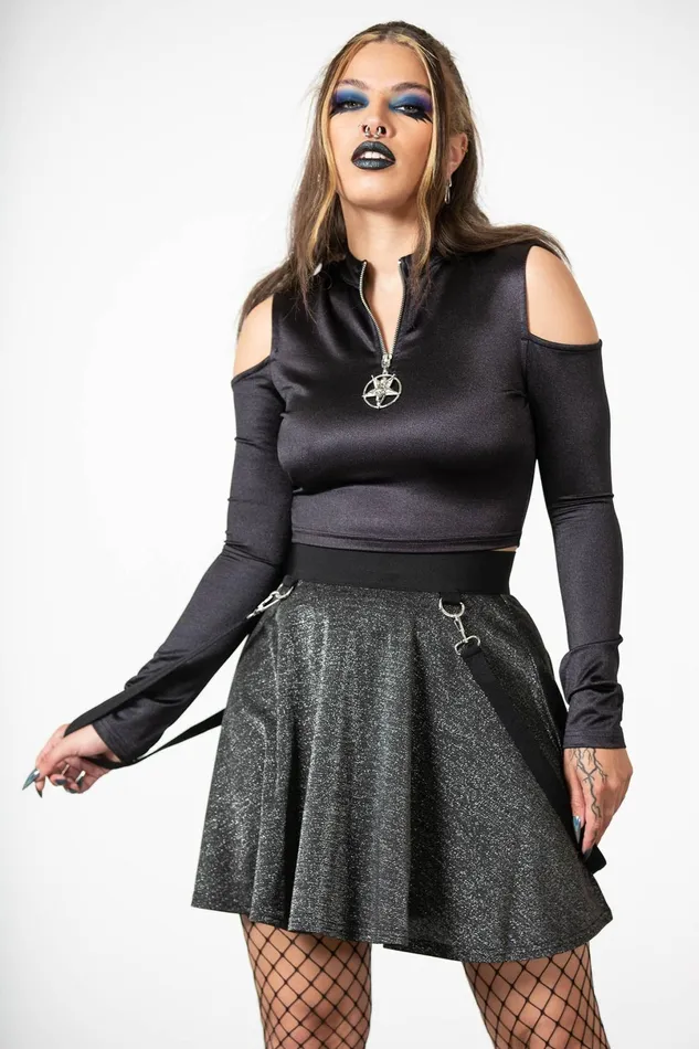 Killstar Long Sleeves Women Knavery Top