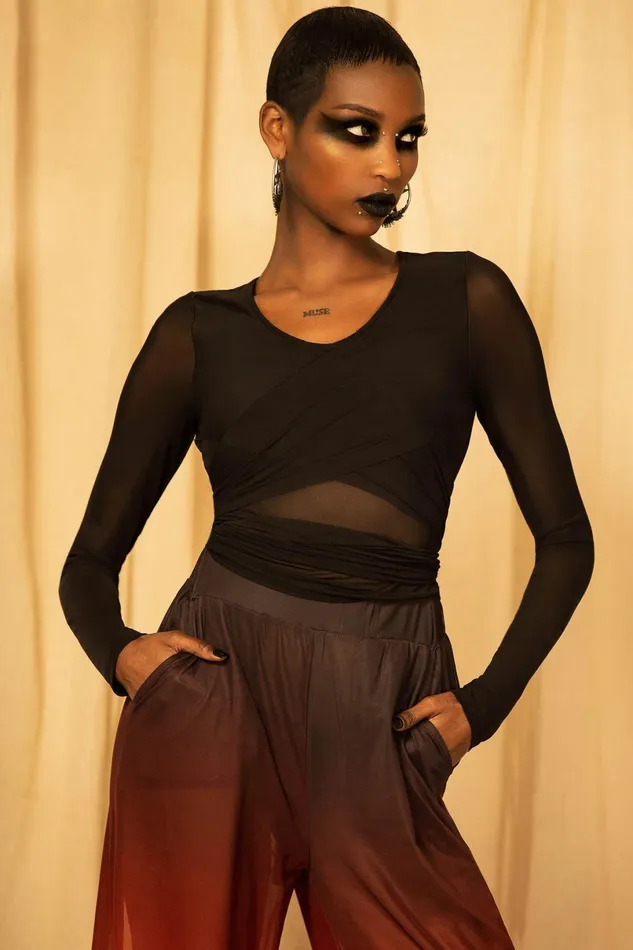 Killstar Long Sleeves Women Sunset Wrap Top
