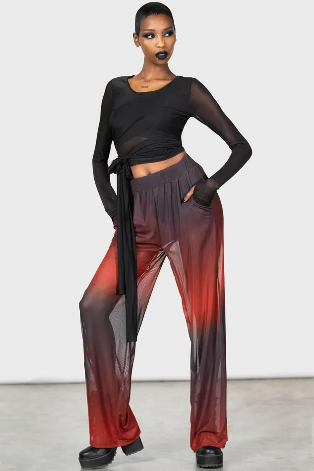 Killstar Long Sleeves Women Sunset Wrap Top