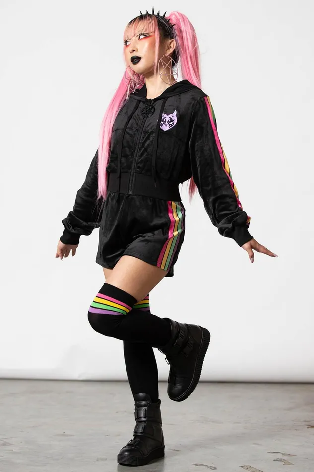Killstar Loungewear Women Coven Chill Velour Hoodie