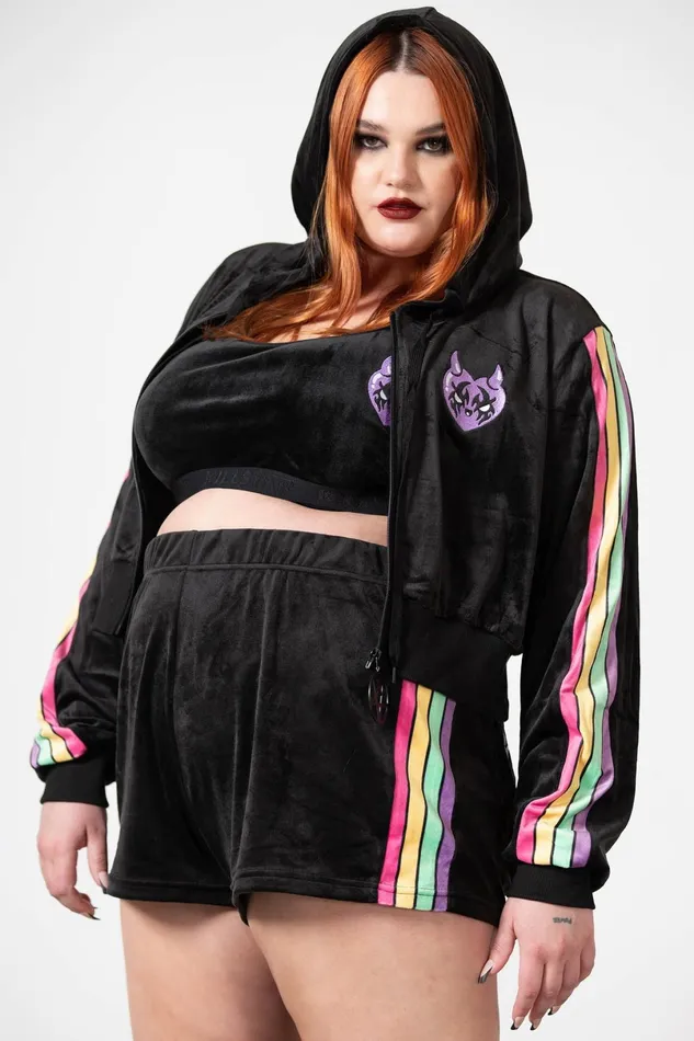Killstar Loungewear Women Coven Chill Velour Hoodie