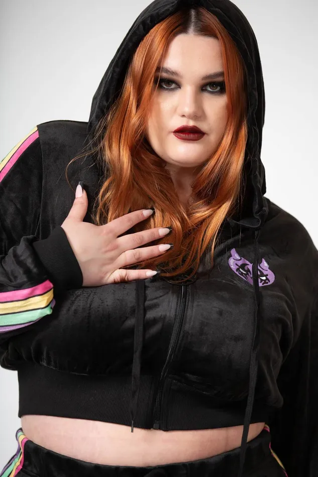 Killstar Loungewear Women Coven Chill Velour Hoodie