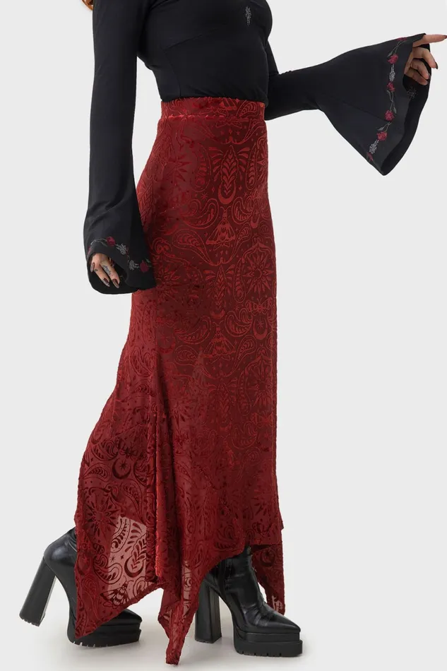 Killstar Maxi Skirts Women Lepidoptera Maxi Skirt