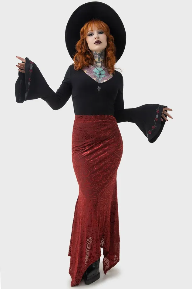 Killstar Maxi Skirts Women Lepidoptera Maxi Skirt