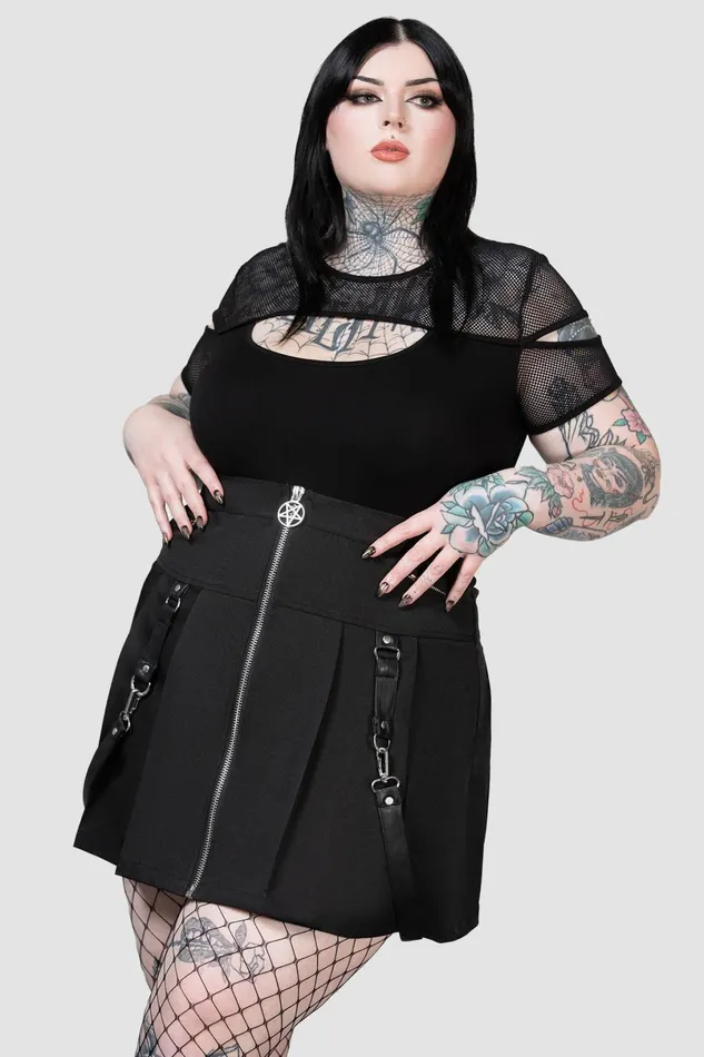 Killstar Mini Skirts Women Blaire Btch Mini Skirt B
