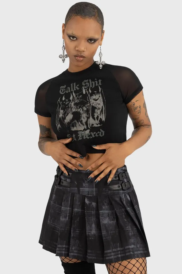 Killstar Mini Skirts Women Stormcloud Mini Skirt