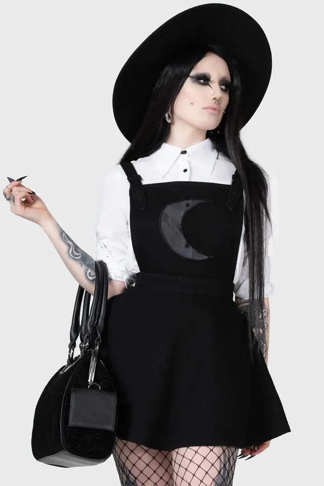 Killstar Mini Women Luna Orb Pinafore Dress