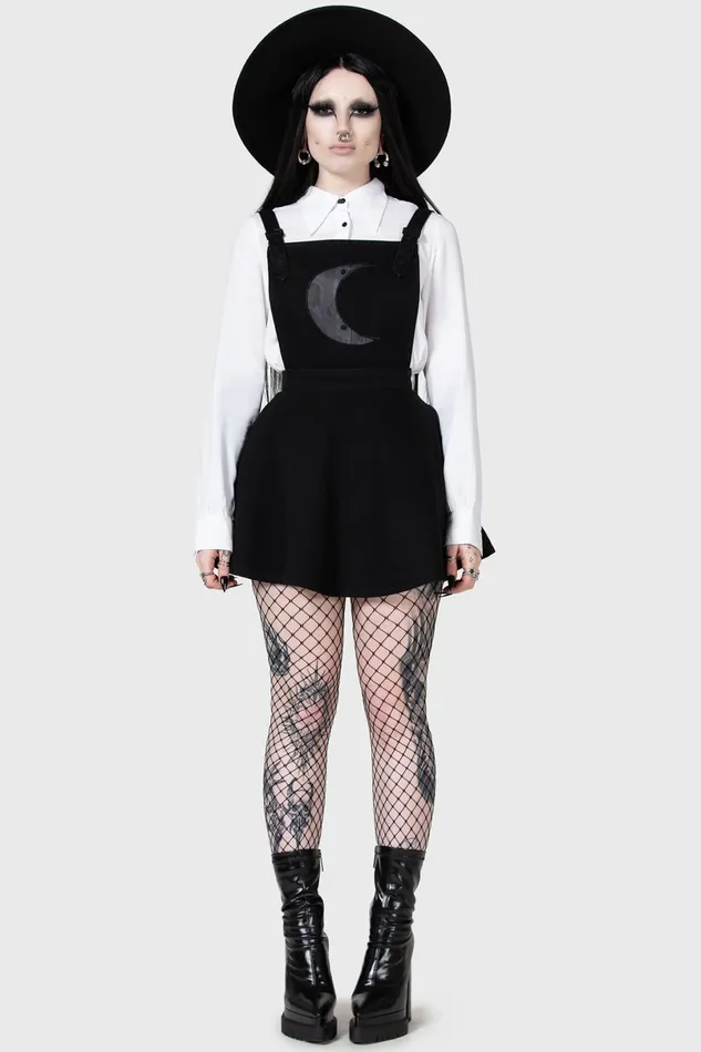 Killstar Mini Women Luna Orb Pinafore Dress