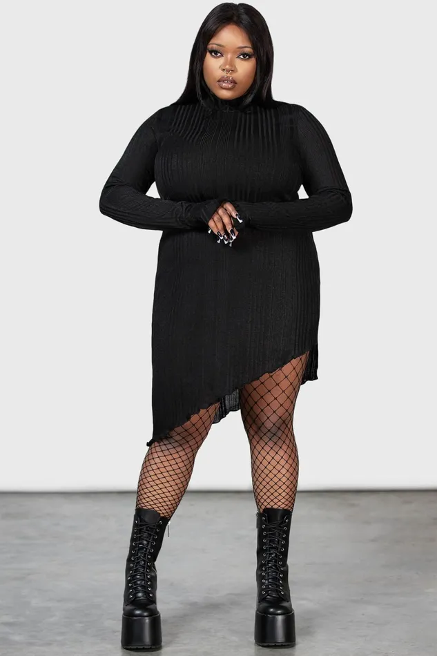 Killstar Mini Women Stone Heart Asymmetric Dress