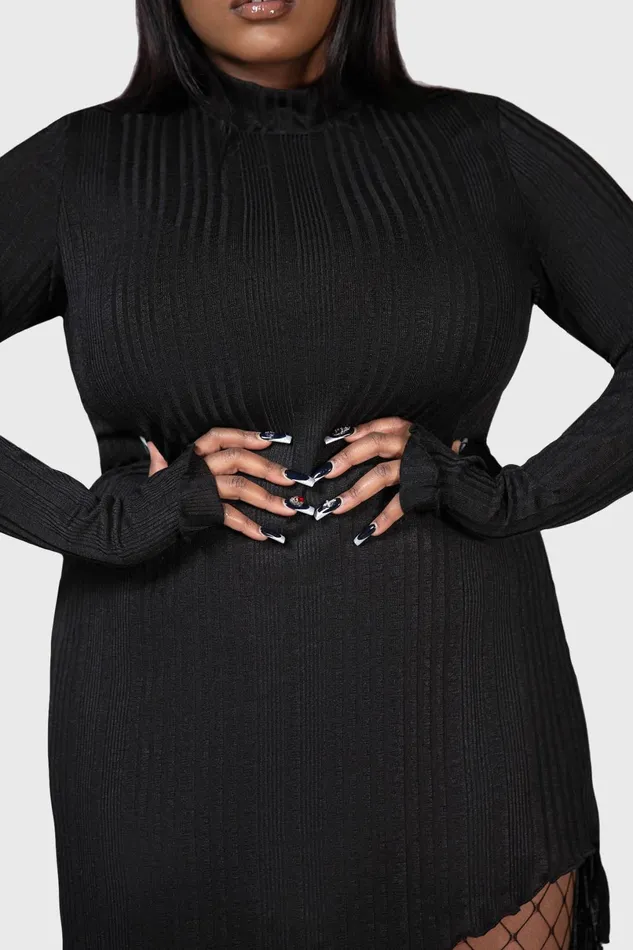 Killstar Mini Women Stone Heart Asymmetric Dress