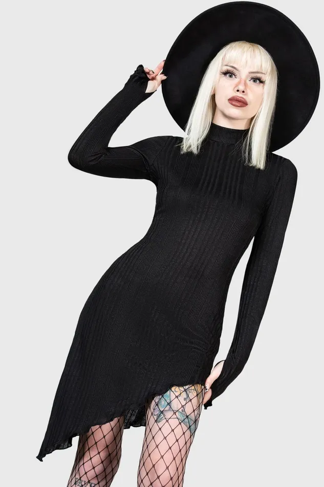 Killstar Mini Women Stone Heart Asymmetric Dress