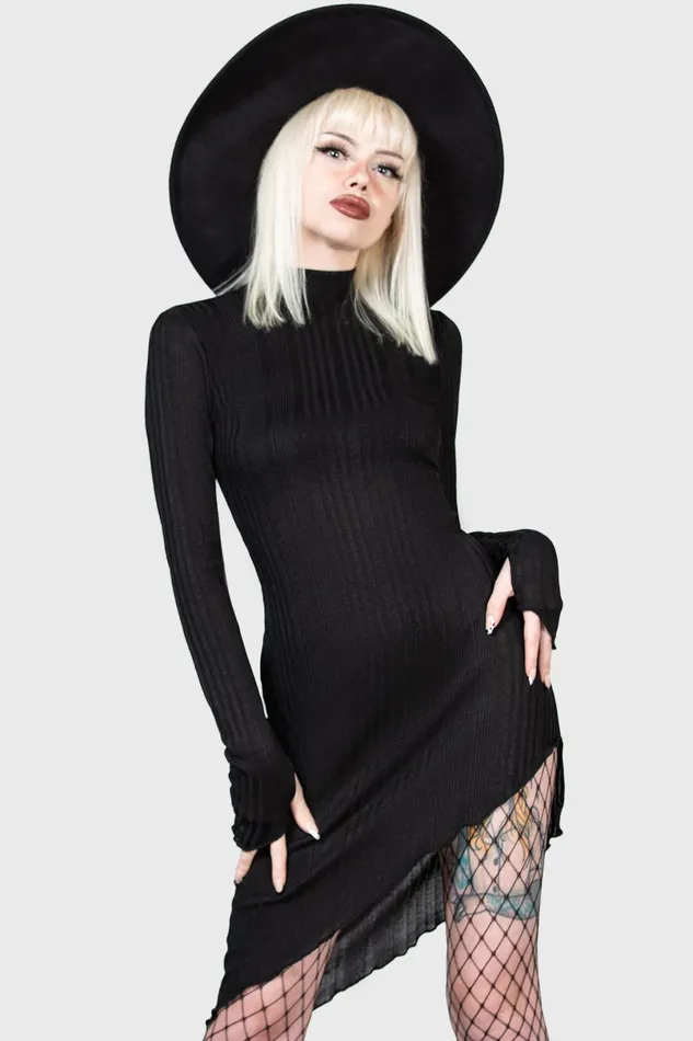 Killstar Mini Women Stone Heart Asymmetric Dress