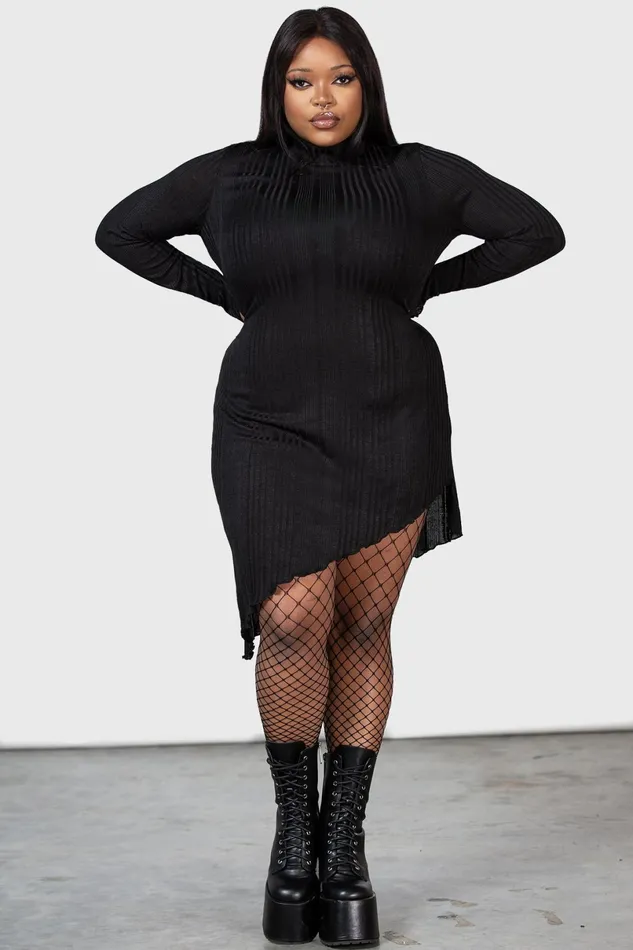 Killstar Mini Women Stone Heart Asymmetric Dress