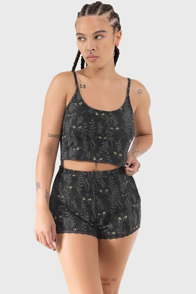 Killstar Shorts Women Familiar Woods Shorts