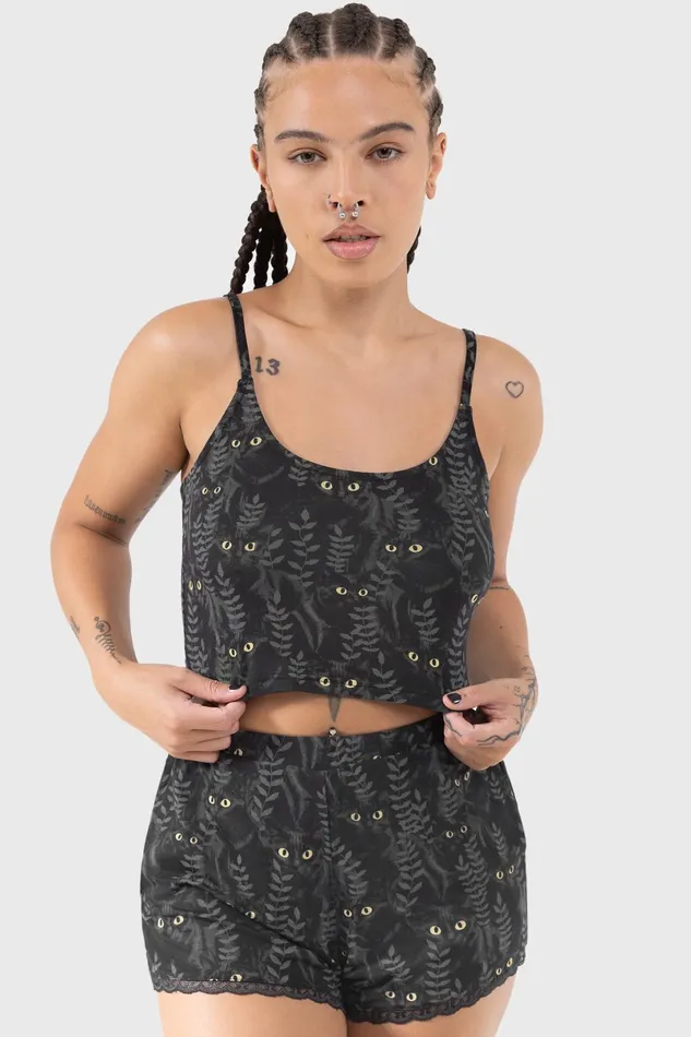 Killstar Shorts Women Familiar Woods Shorts
