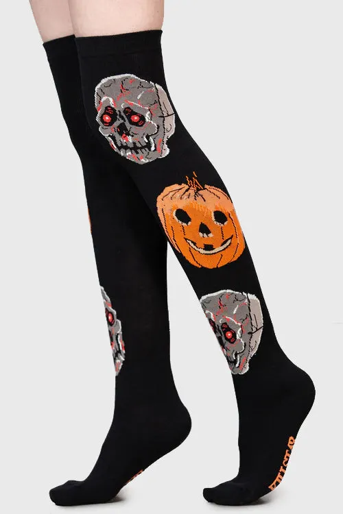 Killstar Socks and Tights Women Morbid Over Knee Socks