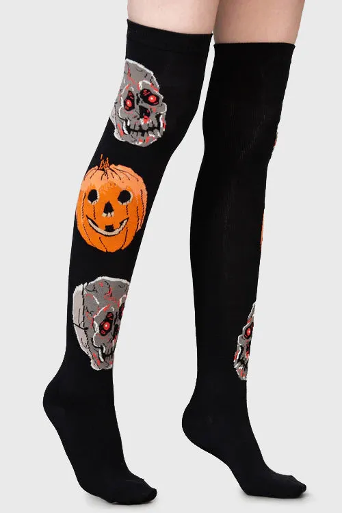 Killstar Socks and Tights Women Morbid Over Knee Socks