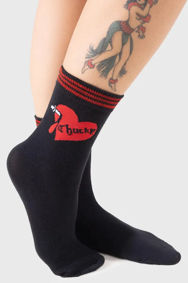 Killstar Socks and Tights Women The Lovers Ankle Socks
