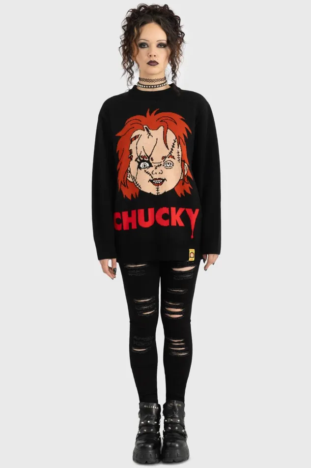 Killstar Sweaters Women I Like To Be Hugged Knit Sweater