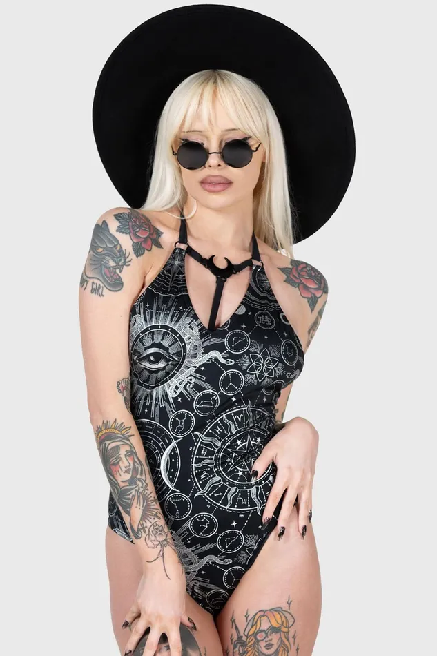 Killstar Swim Women Lunar Tide Swimsuit