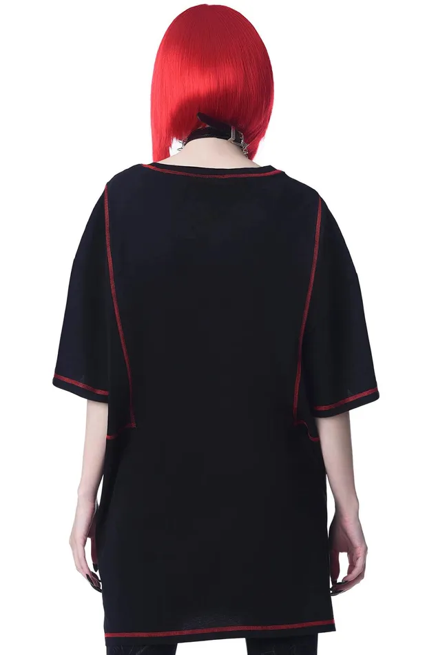 Killstar TShirts and Vests Men Departed Oversized Top