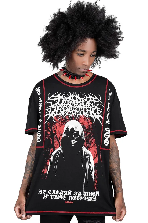 Killstar TShirts and Vests Men Departed Oversized Top