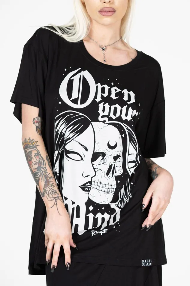 Killstar TShirts and Vests Women Inside Your Mind Relaxed Top
