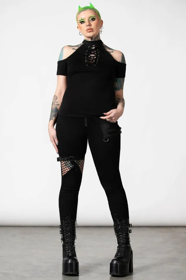 Killstar TShirts and Vests Women No Secrets Cap Sleeve Top