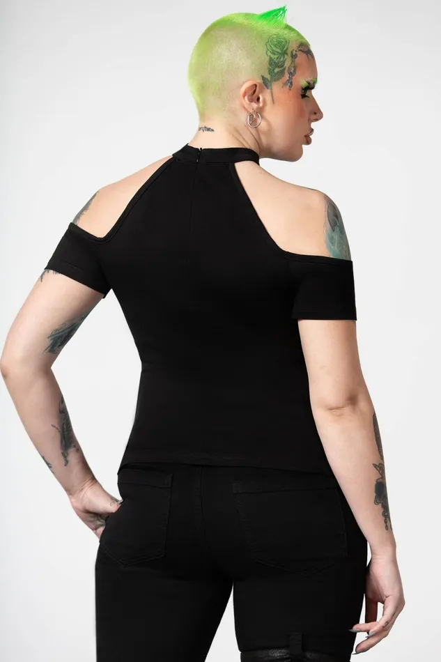 Killstar TShirts and Vests Women No Secrets Cap Sleeve Top