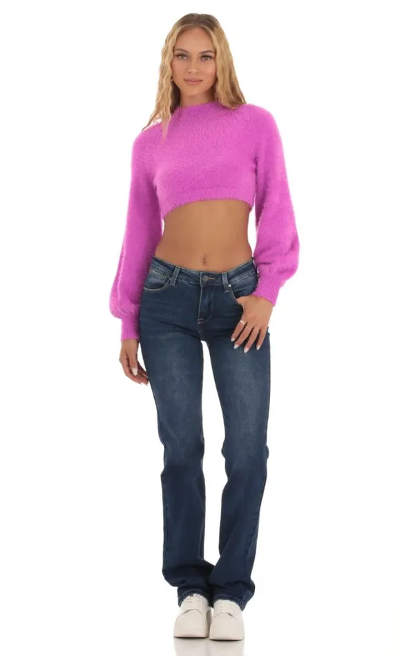 Knit Mock Neck Jumper Magenta Women LUCY IN THE SKY Jumpers and Cardigans Knit Mock Neck Jumper Magenta Women LUCY IN THE SKY Jumpers and Cardigans