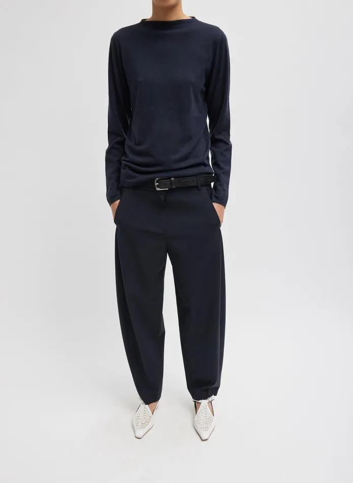 Knitwear and Sweatshirts Women Tibi Skinlike Mercerized Wool Soft Sheer Pullover