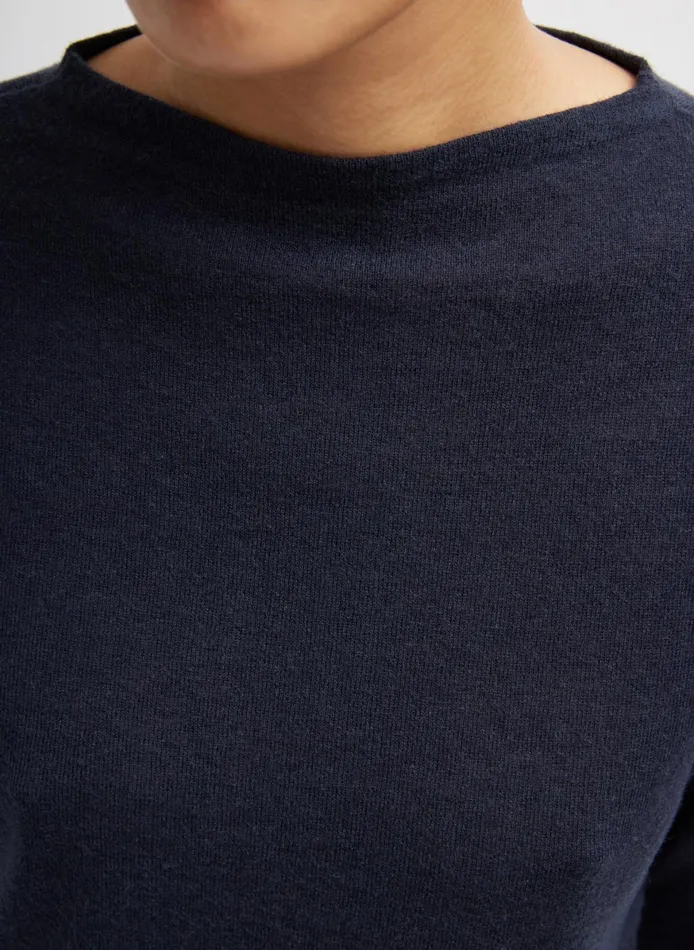 Knitwear and Sweatshirts Women Tibi Skinlike Mercerized Wool Soft Sheer Pullover