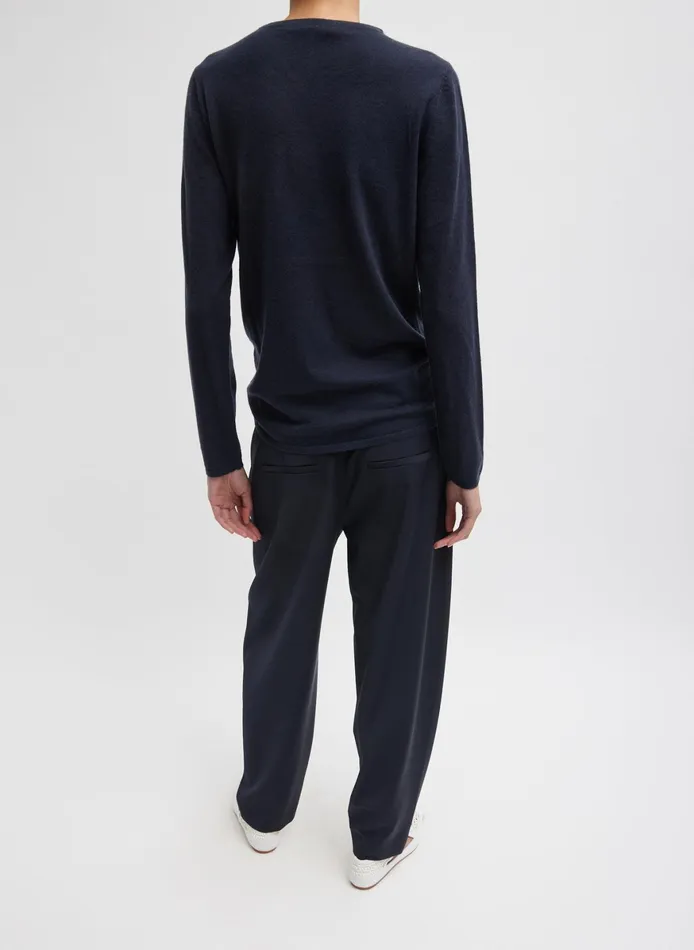 Knitwear and Sweatshirts Women Tibi Skinlike Mercerized Wool Soft Sheer Pullover