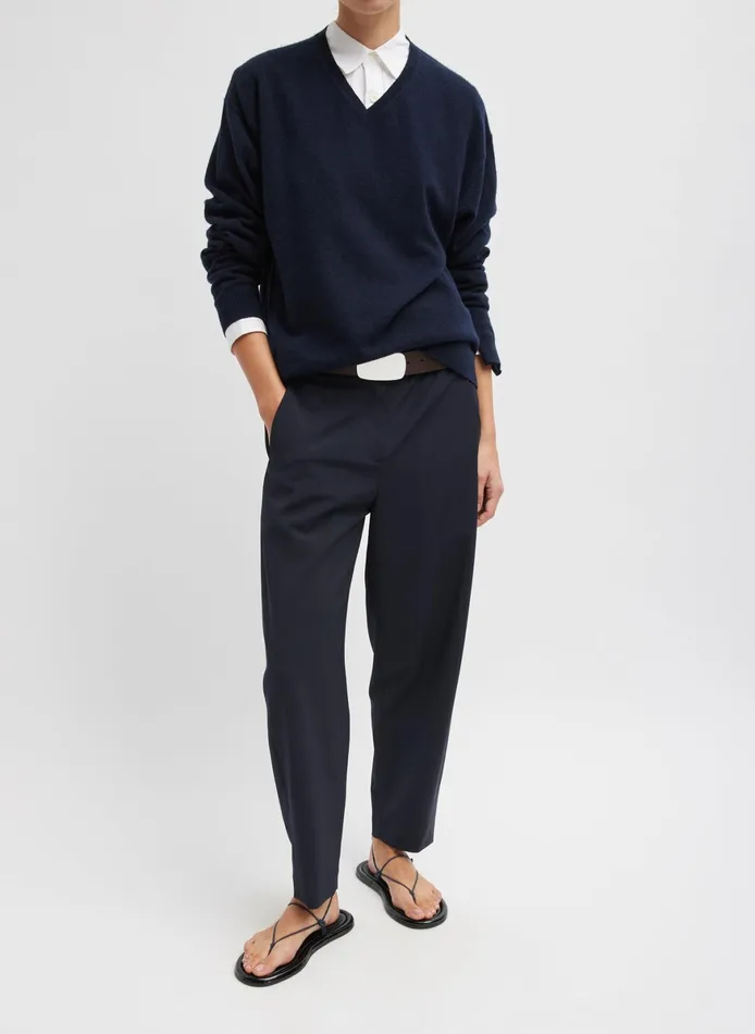 Knitwear and Sweatshirts Women Tibi Washable Cashmere Easy VNeck Sweater